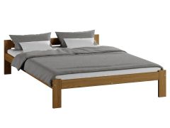 Neutrales Jugendbett Ansalonga 21, Kiefer Vollholz massiv, Farbe: Eiche - Liegefläche: 160 x 200 cm (B x L)