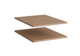 Holzeinlegeboden | 2er Set | Farbe: Eiche Puccini | Maße: 48 x 55 x 2 cm
