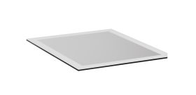 Glaseinlegeboden | Farbe: Weiß | Maße: 48 x 55 x 0,6 cm