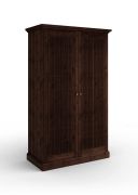 Kleiderschrank / Drehtürenschrank | aus massiv finnische Kiefer | natürliche Maserung | Farbe: Tabacco | klassisch und modern | Maße: 212,5 x 129 x 63 cm