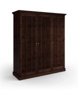 Drehtürenschrank / Kleiderschrank | aus massiv finnische Kiefer | Farbe: Tabacco | langlebig | Maße: 212,5 x 188,5 x 63 cm | natürliche Maserung