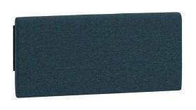 Kopfteilpolsterung für Einzelbett / Gästebett Aegir 38 / 39 / 40, Farbe: Marineblau, Maße: 34 x 75 x 4 cm