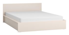 Doppelbett | Farbe: Beige | Liegefläche: 160 x 200 cm | schlicht | mit Kopfteil | inkl. Lattenrost | für komfortablen Schlaf | für Schlafzimmer