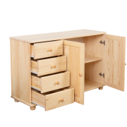 Massivholzkommode natur