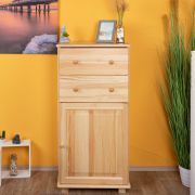 Kommode Kiefer massiv Vollholz natur 029 - Abmessung 120 x 60 x 42 cm (H x B x T)
