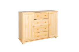 Kommode Massivholz 044 - Abmessung 100 x 136 x 42 cm (H x B x T)