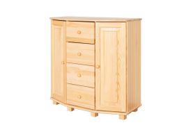 Kommode Massivholz 051 - Abmessung 100 x 100 x 47 cm (H x B x T)