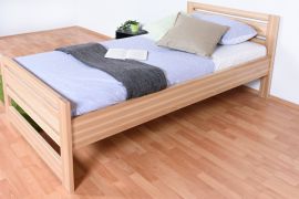 Einzelbett / Gästebett Buche massiv Vollholz natur 115, inkl. Lattenrost - Abmessung 100 x 200 cm