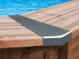 Edelstahl-Eckverstärkungen für Holzpool Verano