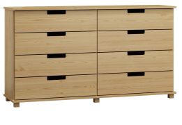 Kommode Kiefer massiv Vollholz natur 001 - Abmessung 100 x 180 x 42 cm (H x B x T)
