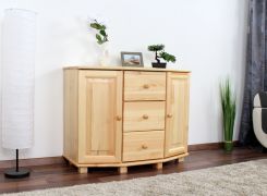 Kommode Kiefer massiv Vollholz natur 059 - Abmessung 78 x 100 x 47 cm (H x B x T)