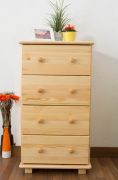 Kommode Kiefer massiv Vollholz natur 034 - Abmessung 100 x 55 x 42 cm (H x B x T)