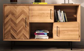 Kommode Kumeu 39 Kernbuche massiv geölt - Abmessungen: 80 x 144 x 45 cm (H x B x T)