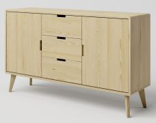 Kommode Kiefer massiv natur Aurornis 45 - Abmessungen: 84 x 142 x 40 cm (H x B x T)