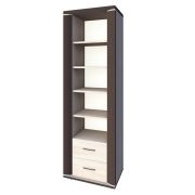 Regal Aitape 37, Farbe: Sonoma Eiche dunkel / Sonoma Eiche hell - Abmessungen: 188 x 60 x 40 cm (H x B x T)