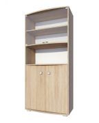 Vitrine Rabaul 30, Farbe: Sonoma Eiche - Abmessungen: 200 x 94 x 40 cm (H x B x T)