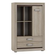 Kommode Kundiawa 13, Farbe: Sonoma Eiche hell / Sonoma Eiche dunkel - Abmessungen: 140 x 90 x 40 cm (H x B x T)