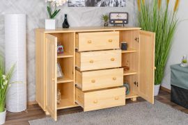 Kommode Massivholz 044 - 100 x 136 x 42 cm (H x B x T)