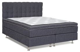 Komplettset Boxspringbett MALDEN, Box: Bonellfederkern, Matratze: Taschenfederkern, Top Matress: Latex - Abmessung: 160 x 200 cm