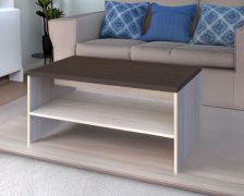 Couchtisch Aitape 24, Farbe: Sonoma Eiche dunkel / Sonoma Eiche hell - Abmessungen: 120 x 60 x 56 cm (B x T x H)