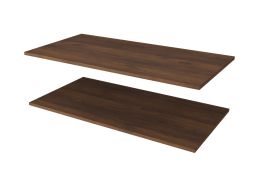 Holzeinlegeboden für Kleiderschrank Karim & Marieta | 2er Set | Farbe: Walnuss Warmia | für Schränke mit der Breite: 80 cm