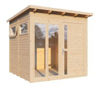 Gartenhaus Jena 03 inkl. Fußboden, Naturbelassen - Elementgartenhaus, Nutzfläche: 5,1 m²