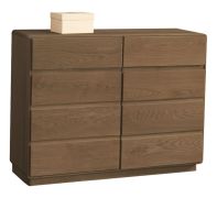 Kommode / Sideboard Fazenda 15, Farbe: Dunkelbraun, Eiche teilmassiv – 90 x 119 x 41 cm (H x B x T)