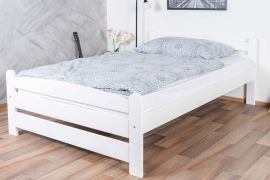 Modernes Einzelbett, Gästebett in Weiß Kiefer Massivholz 84, inkl. Lattenrost, Liegefläche 120 x 200 cm, hochwertige Verarbeitung, stabil und langlebig