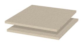 Einlegeboden für Schränke, 2er Set - Abmessungen: 43 x 50 cm (B x T)