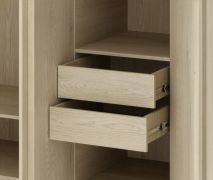 Schubladen für Kleiderschrank Edegem 02 | 2 Sück | Farbe: Eiche Cremona