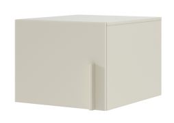 Aufsatz für eintürigen Schrank Edegem 05 | 50 x 61 x 40 cm | Farbe: Kaschmir | ABS-Kanten | 1 Tür | 1 Fach