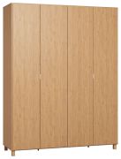 Kleiderschrank Averias 15, Farbe: Eiche - Abmessungen: 239 x 185 x 57 cm (H x B x T)