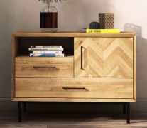 Kommode Kumeu 19 Wildeiche massiv geölt - Abmessungen: 65 x 97 x 45 cm (H x B x T)