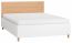 Doppelbett Arbolita 46 inkl. Lattenrost, Farbe: Weiß / Eiche - Liegefläche: 140 x 200 cm (B x L)