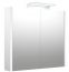 Bad - Spiegelschrank Bidar 16, Farbe: Weiß glänzend – 65 x 75 x 12 cm (H x B x T)