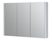 Bad - Spiegelschrank Bidar 19, Farbe: Weiß glänzend – 65 x 90 x 12 cm (H x B x T)