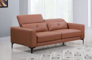 Echtleder Premium Couch Torino, 3-Sitz Sofa, Farbe: Oxford-braun