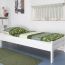 Einzelbett "Easy Premium Line" K1/1n, Buche Vollholz massiv weiß lackiert - Maße: 90 x 190 cm