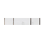 Schrankaufsatz Hannut 01, Farbe: Weiß / Eiche - Abmessungen: 40 x 200 x 56 cm (H x B x T)