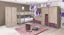 Kinderzimmer - Couchtisch / Beistelltisch Koa 09, Farbe: Eiche / Violett - Abmessungen: 50 x 35 x 62 cm (B x T x H)
