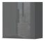 Hängeschrank Vaitele 25, Farbe: Anthrazit Hochglanz - 56 x 55 x 29 cm (H x B x T)
