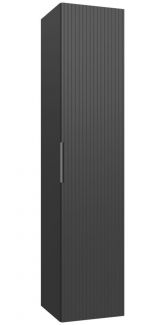 Badezimmer - Hochschrank Bilaspur 08, Farbe: Graphit – Abmessungen: 160 x 35 x 35 cm (H x B x T)