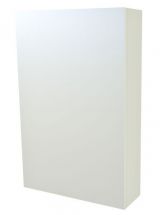 Badezimmer - Spiegelschrank Nadiad 01, Farbe: Weiß glänzend – 70 x 46 x 14 cm (H x B x T)