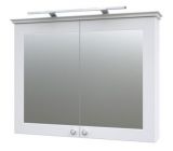 Badezimmer - Spiegelschrank Dindigul 06, Farbe: Weiß matt – 73 x 94 x 17 cm (H x B x T)