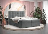 Doppelbett mit modernen Design Pirin 83, Farbe: Grau - Liegefläche: 160 x 200 cm (B x L)