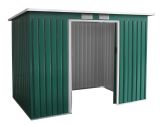 Metallgerätehaus Kompakt 3, Außenmaße: 277 x 130 x 173 cm  (L x B x H), Farbe: Grün