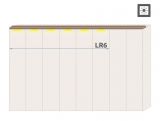 Oberer LED-Rahmen für Drehtürenschrank / Kleiderschrank Gataivai und Anbaumodule, 2er Set, Farbe: Walnuss - Breite: 136 cm