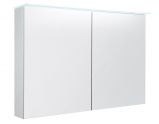 Badezimmer - Spiegelschrank Siliguri 31, Farbe: Weiß glänzend – 70 x 120 x 13 cm (H x B x T)