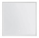 Spiegel Raipur 03, Farbe: Weiß matt – 80 x 80 cm (H x B)