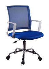 Bürostuhl Maridi 260, Farbe: Blau - Abmessungen: 88 - 98 x 54 x 57 cm (H x B x T)